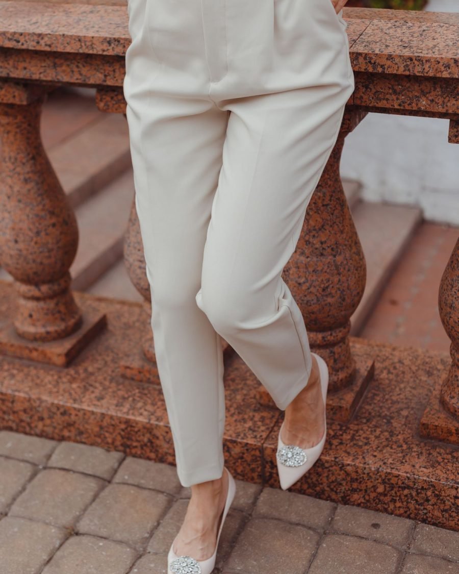 Elara Pleated Trousers — Look 1