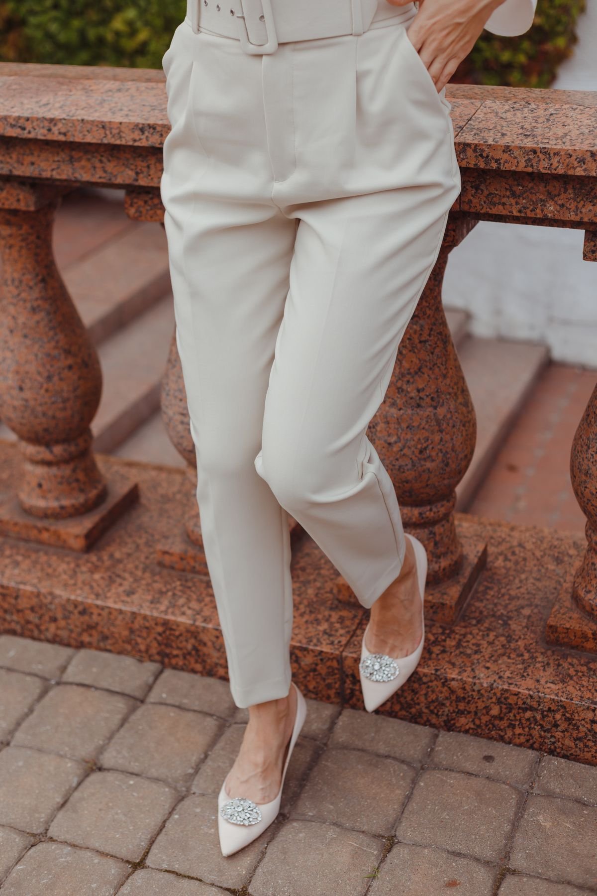 Elara Pleated Trousers — Look 1