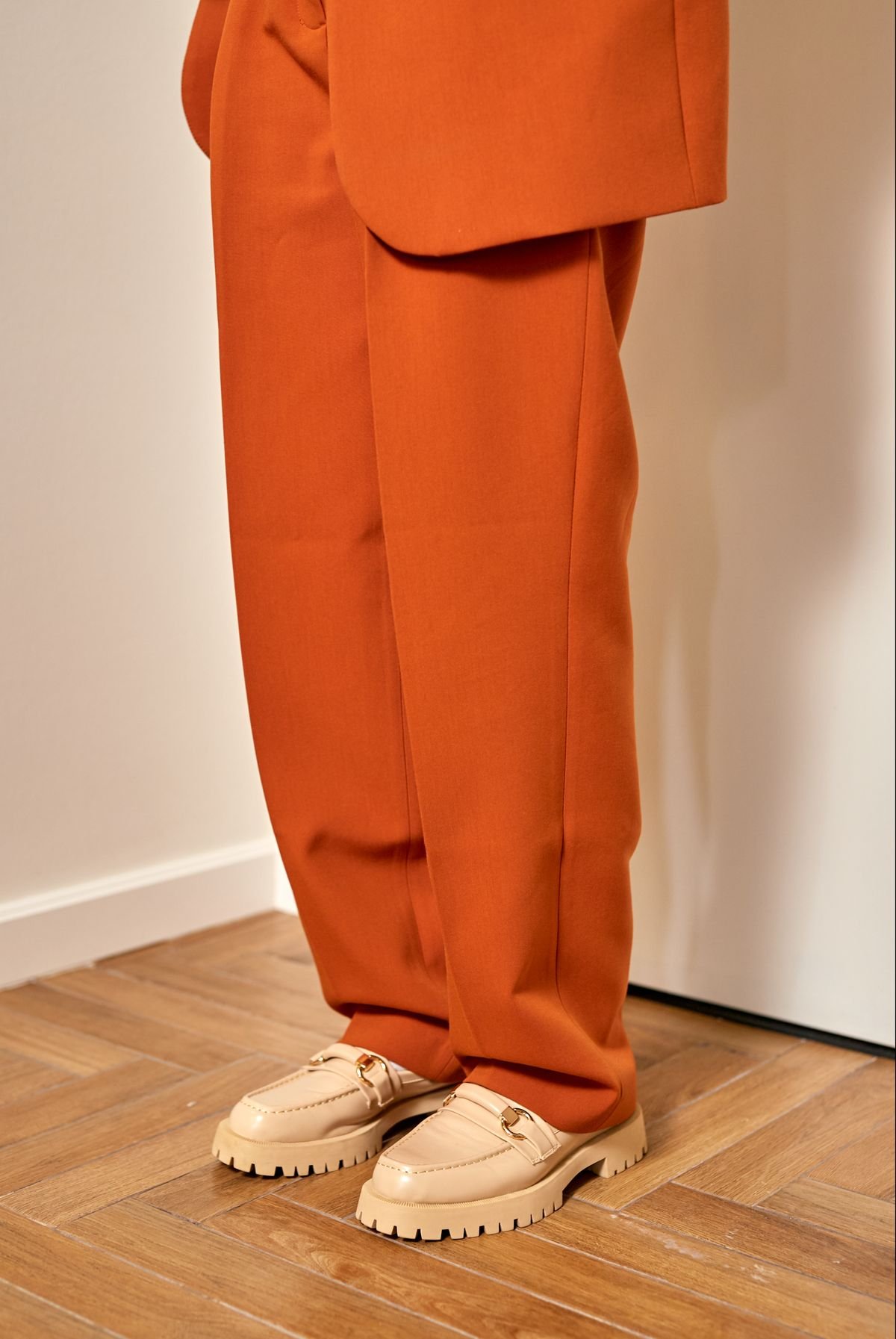 Wren Satin Palazzo Pants — Look 2