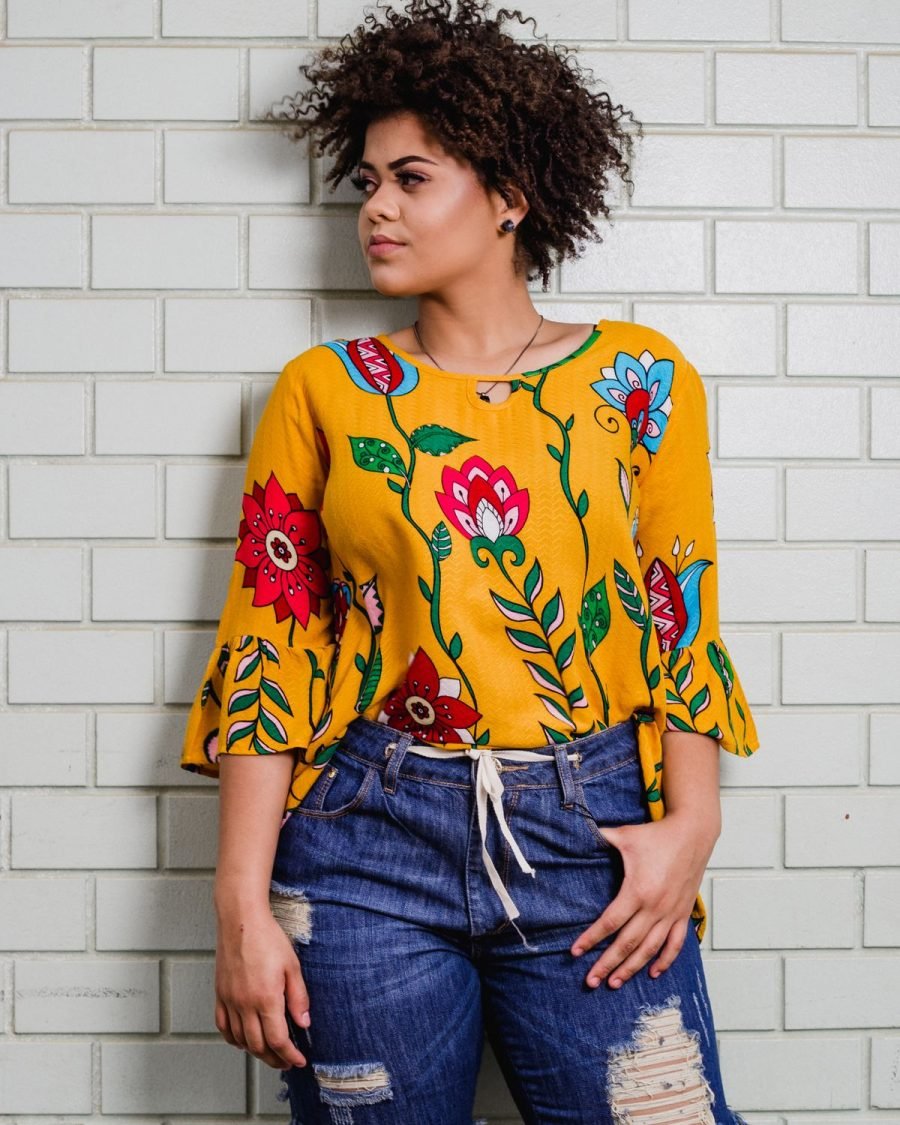 Rosemary Bell Sleeve Kurti — Look 1