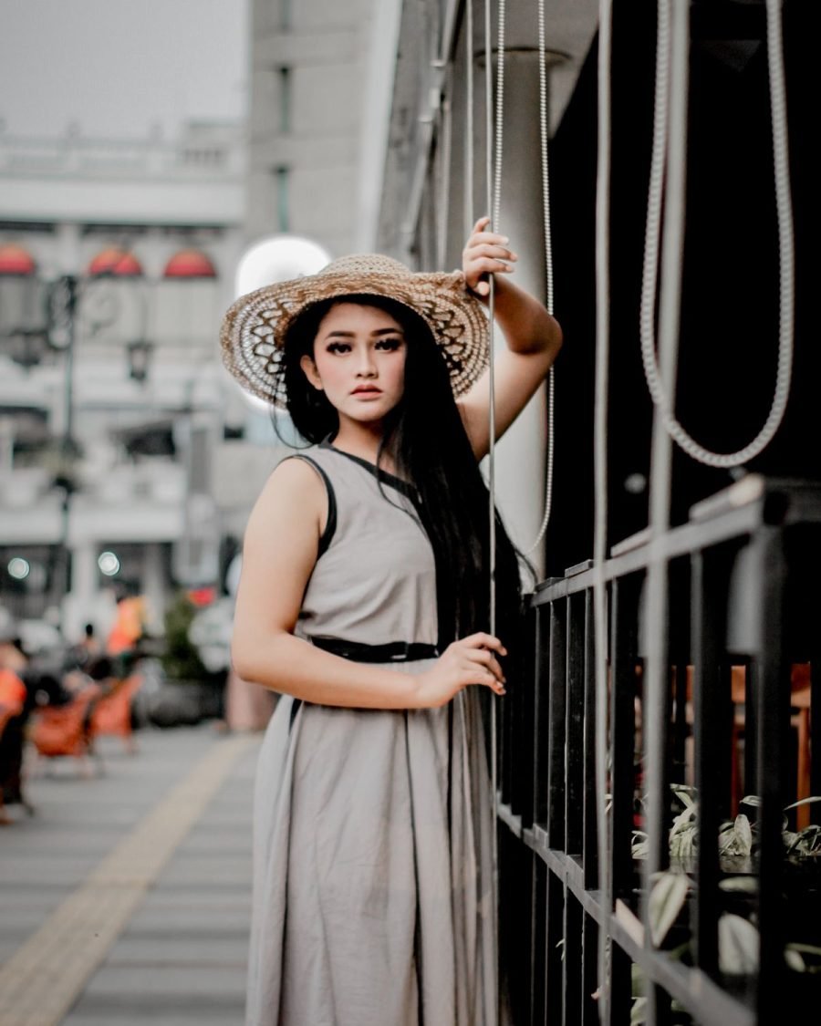 Celeste Satin Slip Dress — Look 1
