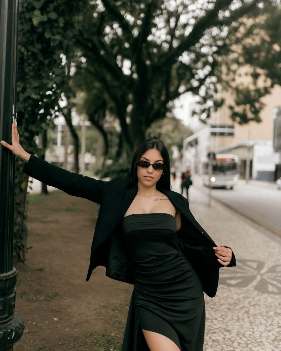 Odette Ruched Bodycon Dress — Look 1