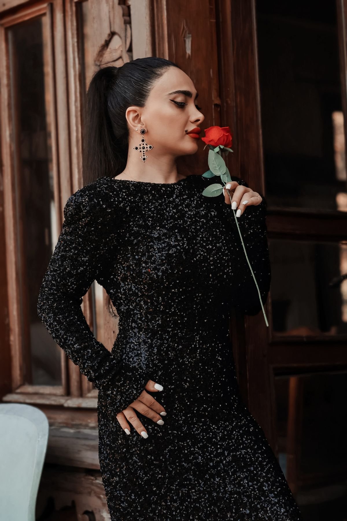 Serena Floral Wrap Dress — Look 2