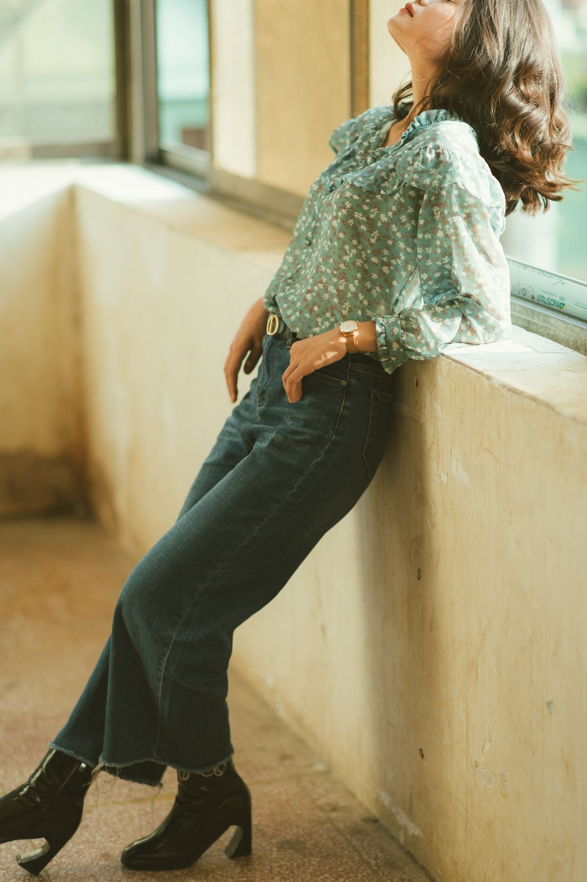 Rosalind Puff-Sleeve Blouse — Look 3