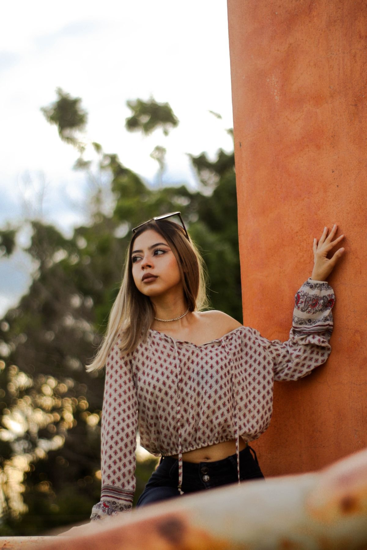 Ember Wrap Top — Look 1