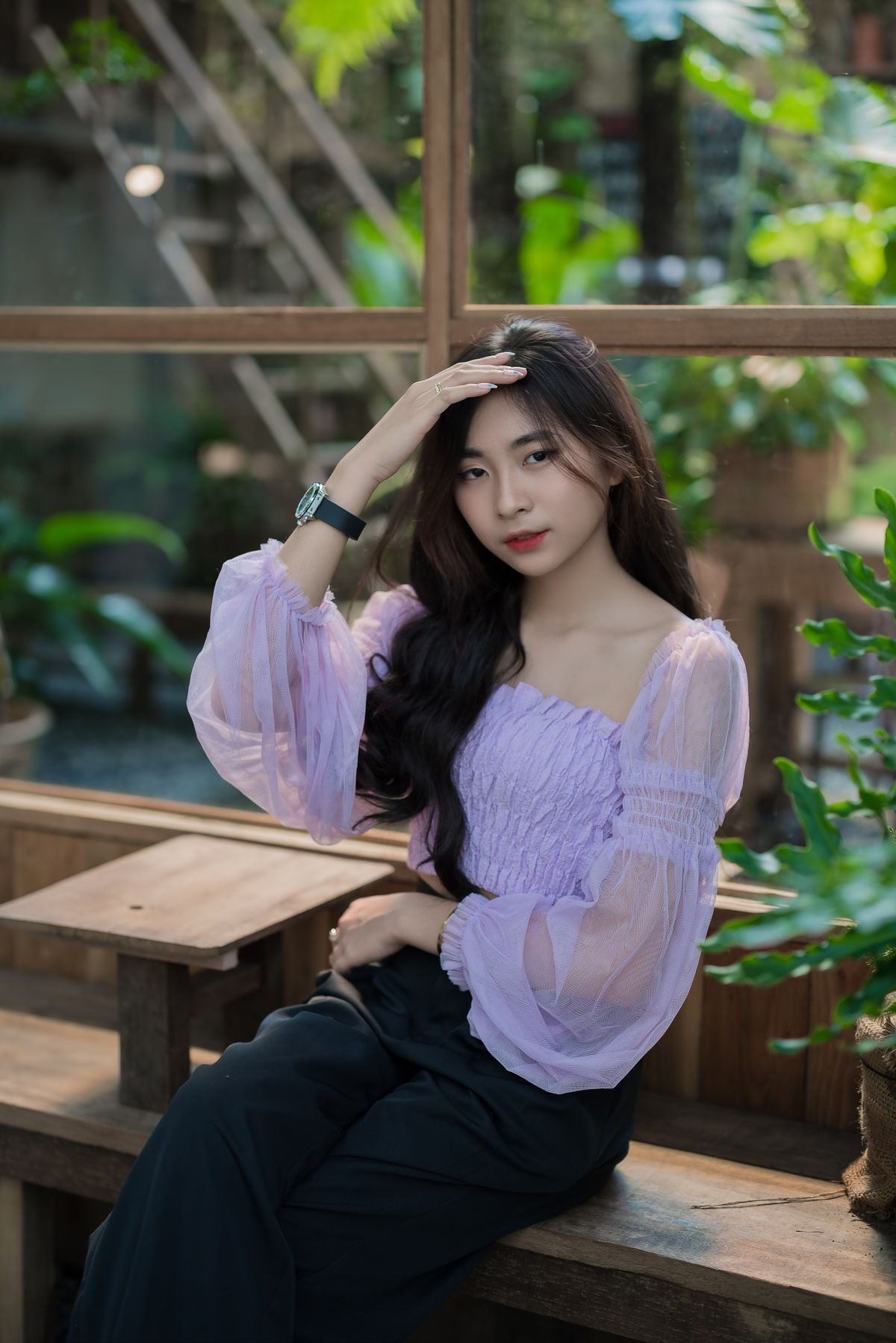 Ember Wrap Top — Look 2
