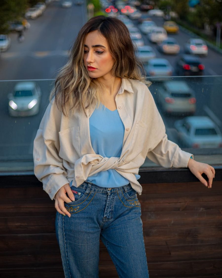 Isla Ribbed Top — Look 1