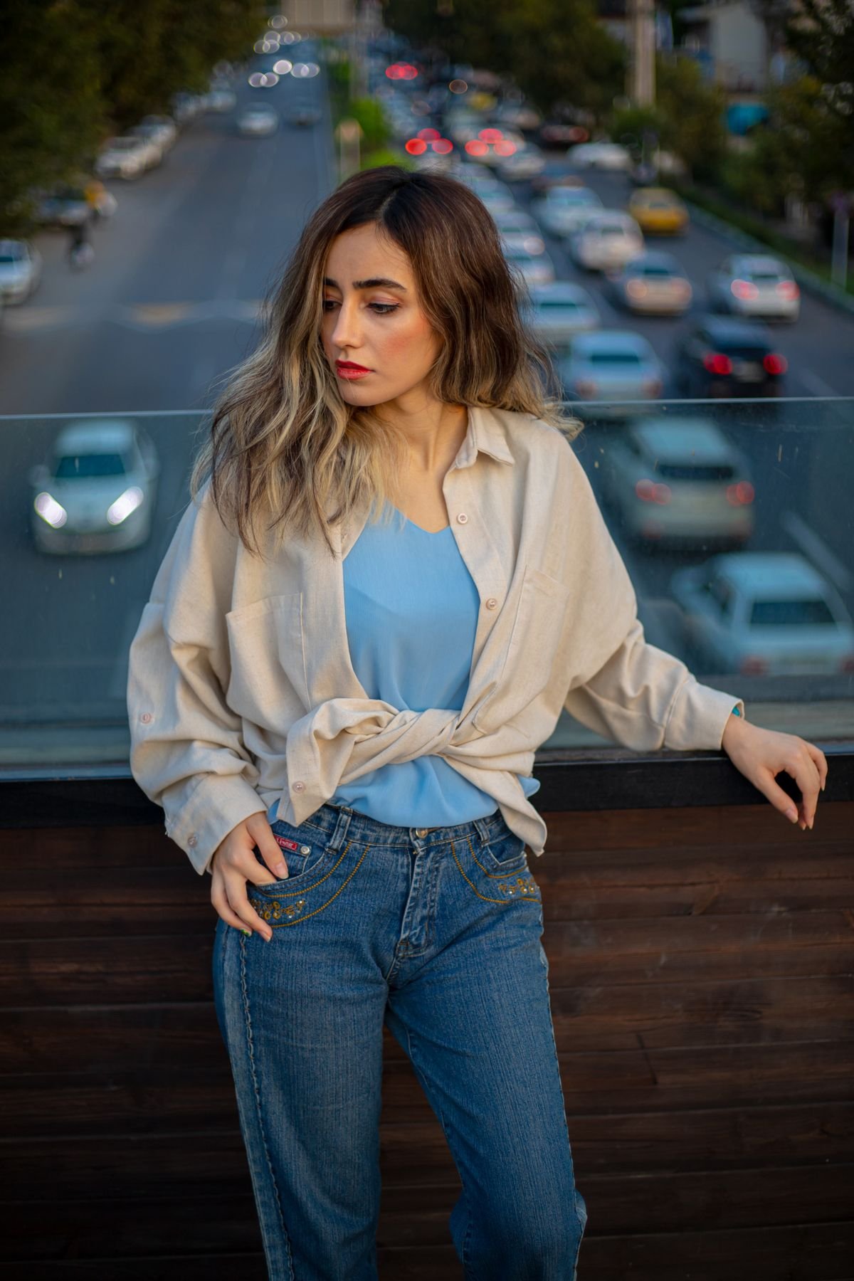 Isla Ribbed Top — Look 1